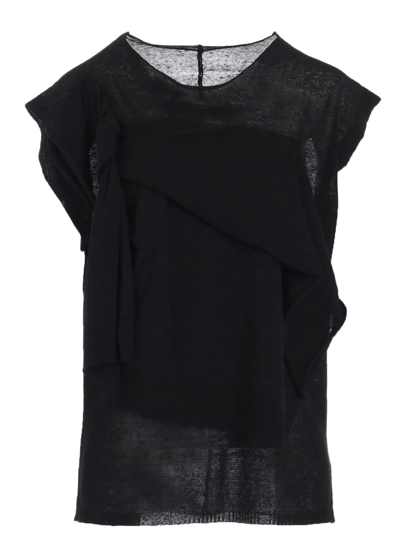 10G14G PLAIN STITCH DRAPED FRENCH SLEEVES PO