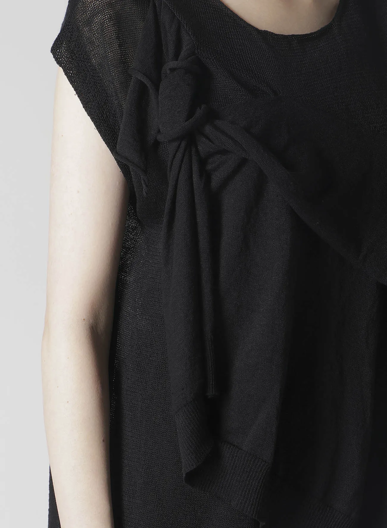 10G14G PLAIN STITCH DRAPED FRENCH SLEEVES PO