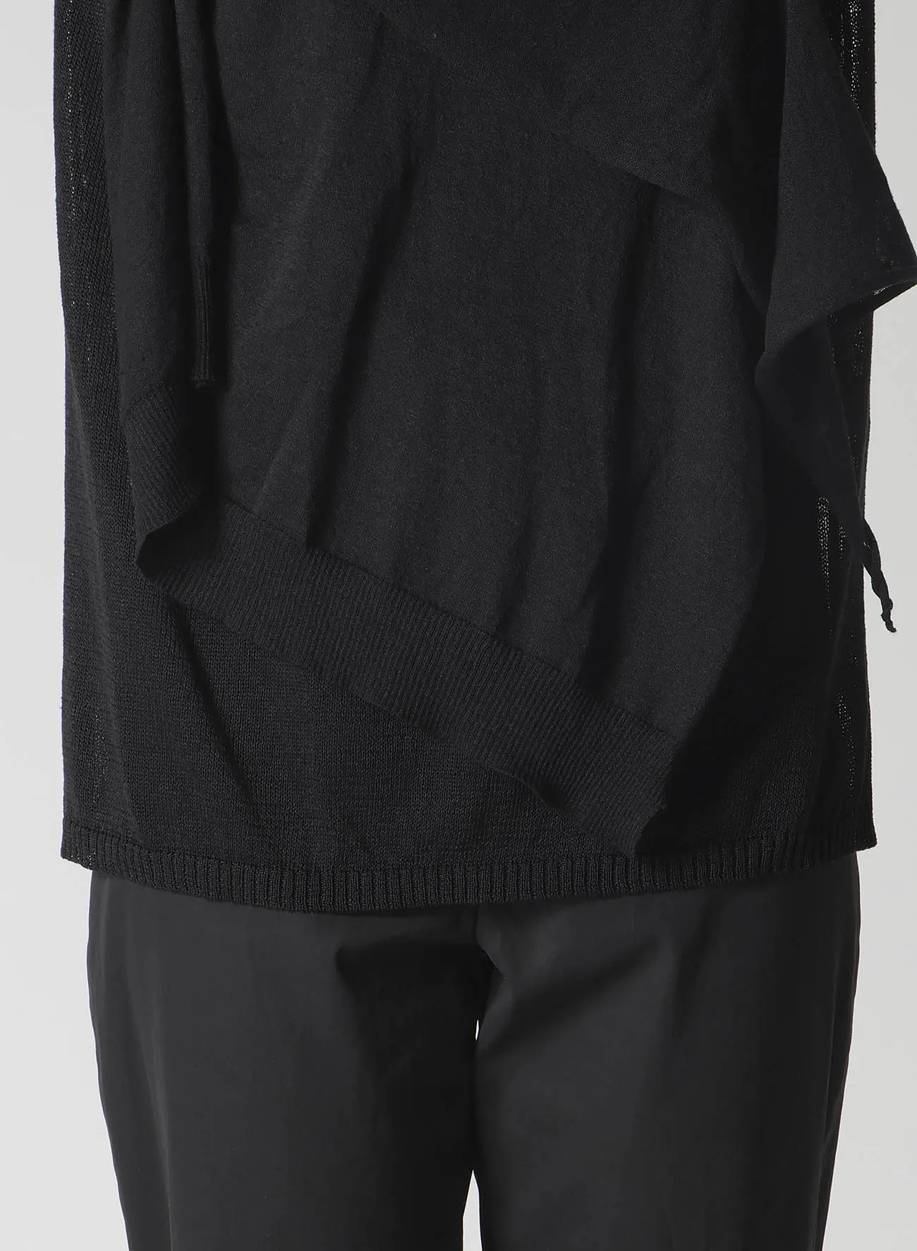 10G14G PLAIN STITCH DRAPED FRENCH SLEEVES PO