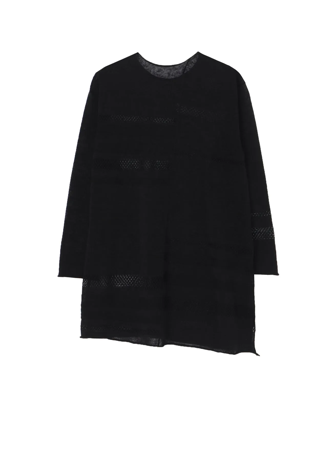 12G 2P STRIPE PANELED SWEATER
