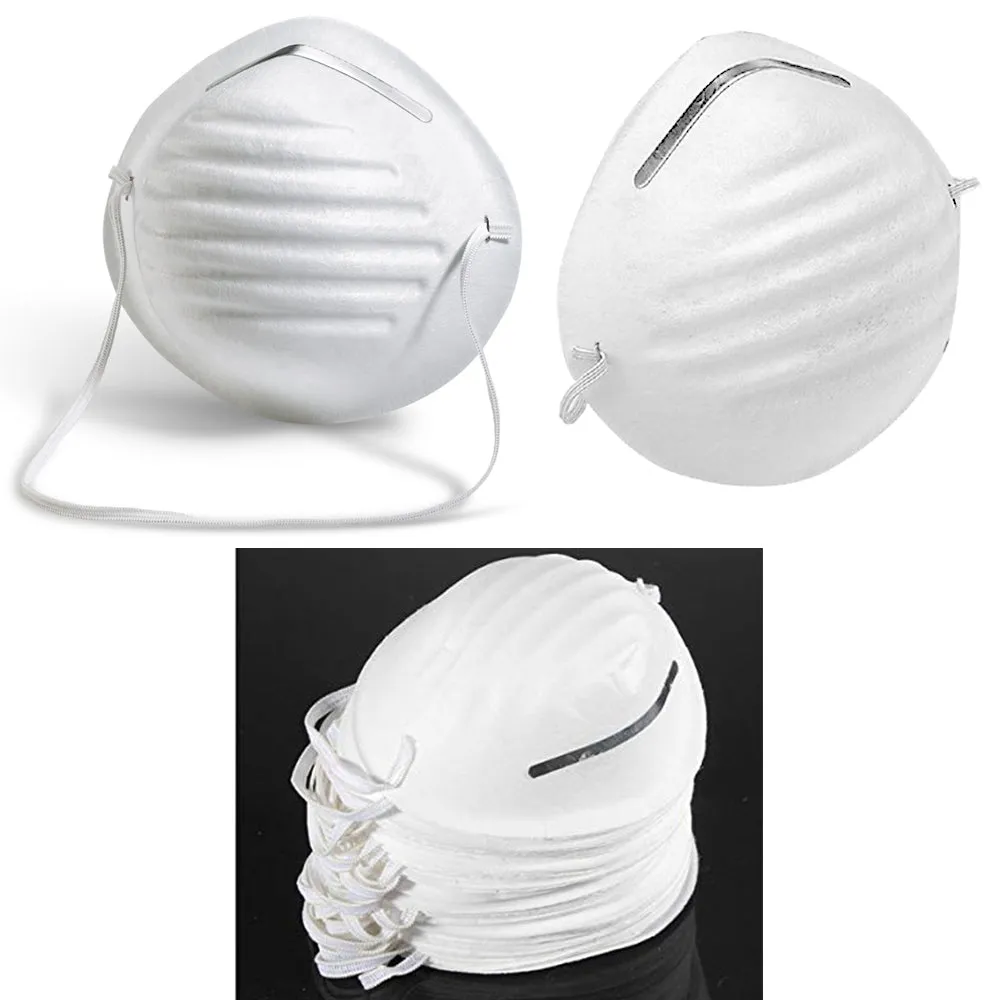 20 PCS Disposable Medical Industry Dust Proof Mouth Cover Face Mask Valve Filter
