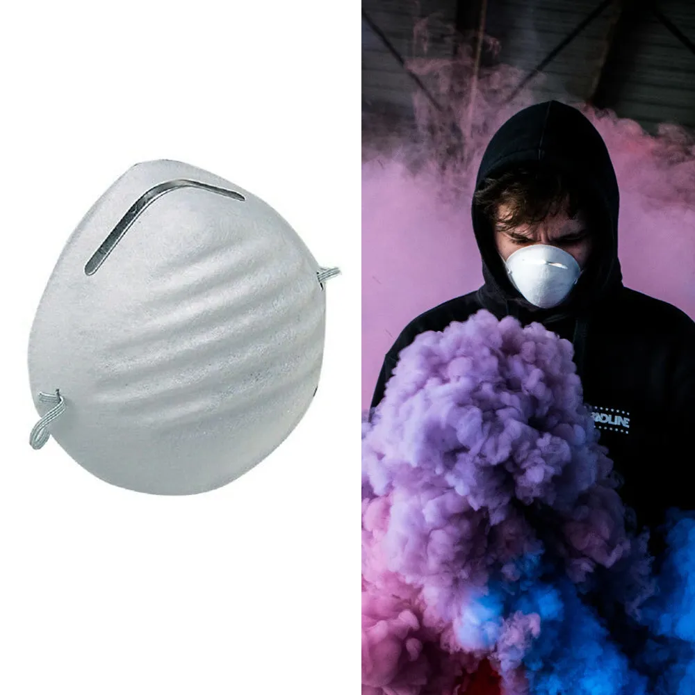 20 PCS Disposable Medical Industry Dust Proof Mouth Cover Face Mask Valve Filter