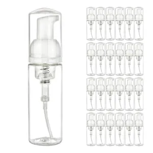 24 PCS Clear Empty Pump Foam Foaming Bottle Suds Travel Size Dispenser Wholesale