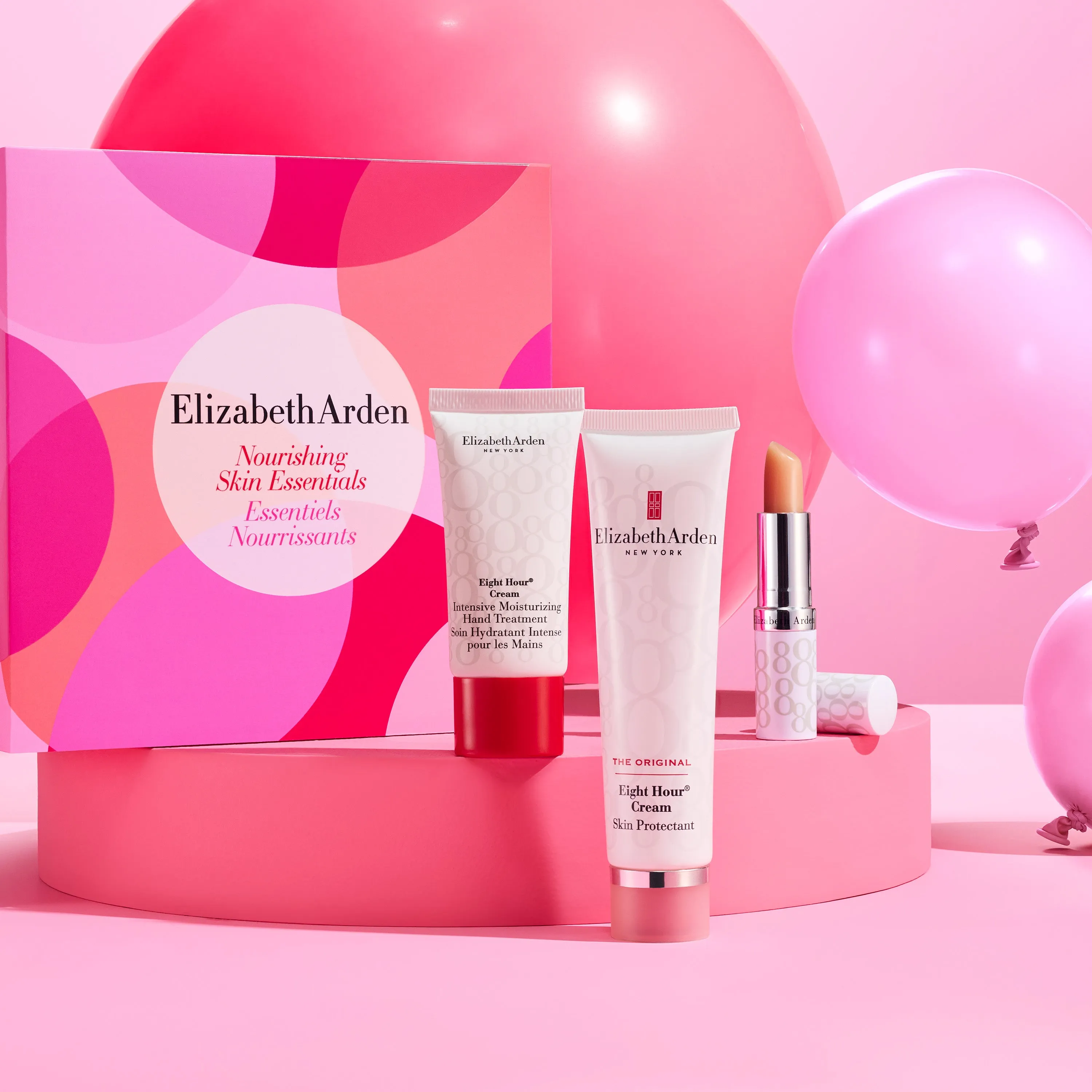 Coffret Trio Eight Hour Cream, Soins Essentiels Nourrissants, Multi-Usage, Baume Original 50ml