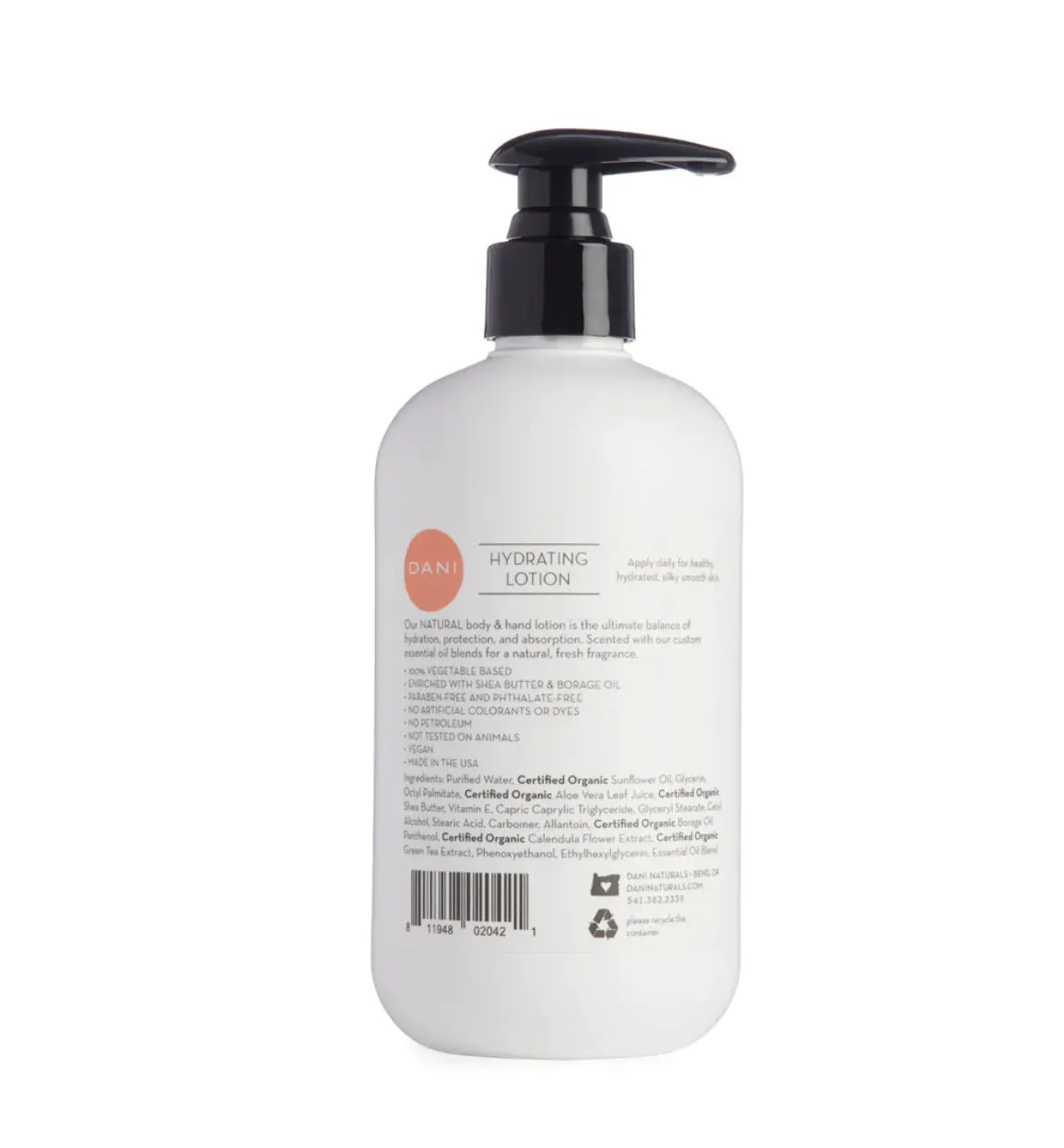 Dani Naturals Coconut Hibiscus Hydrating Lotion