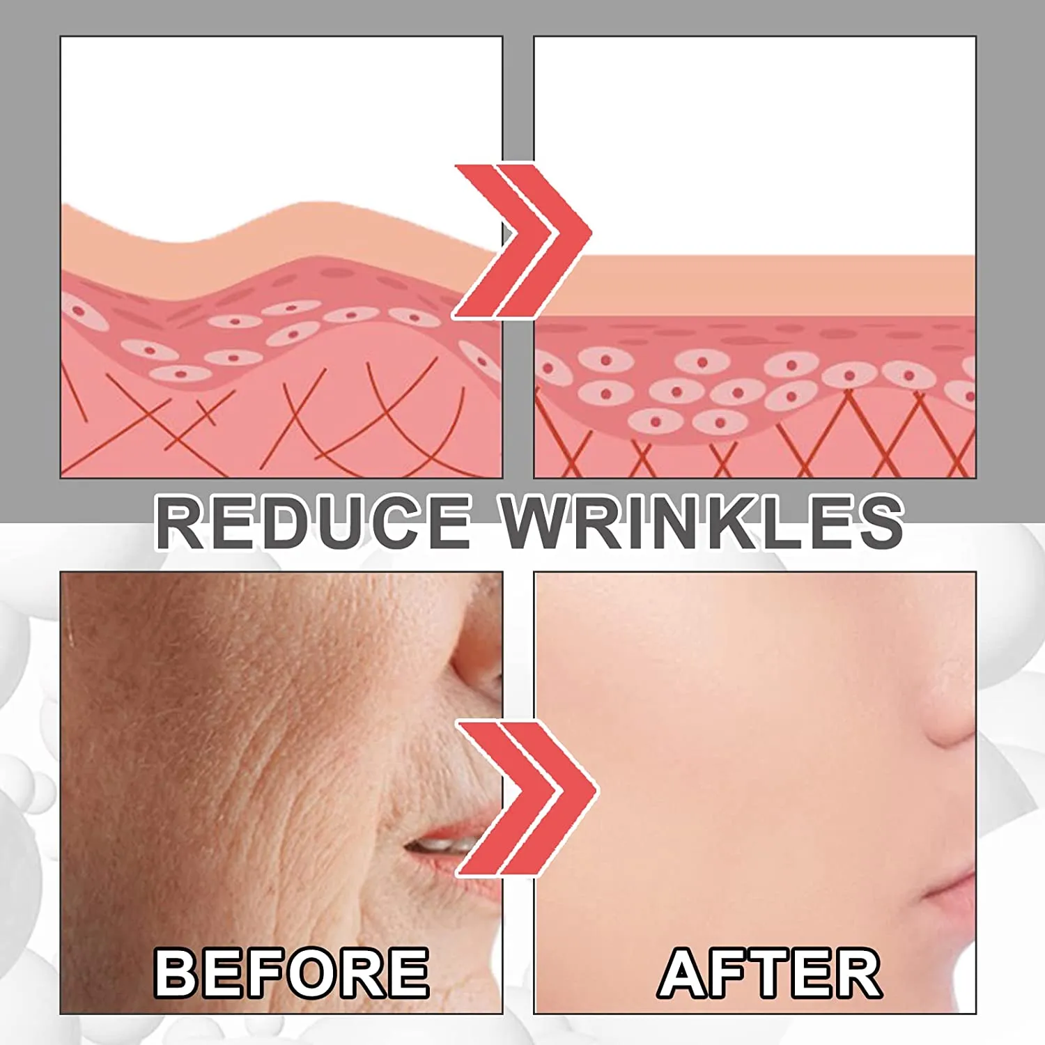 EELHOE Women Collagen Boost Anti-Aging Serum Collagen Booster for Face with Hyaluronic Acid Unisex Collagen Facial Cream