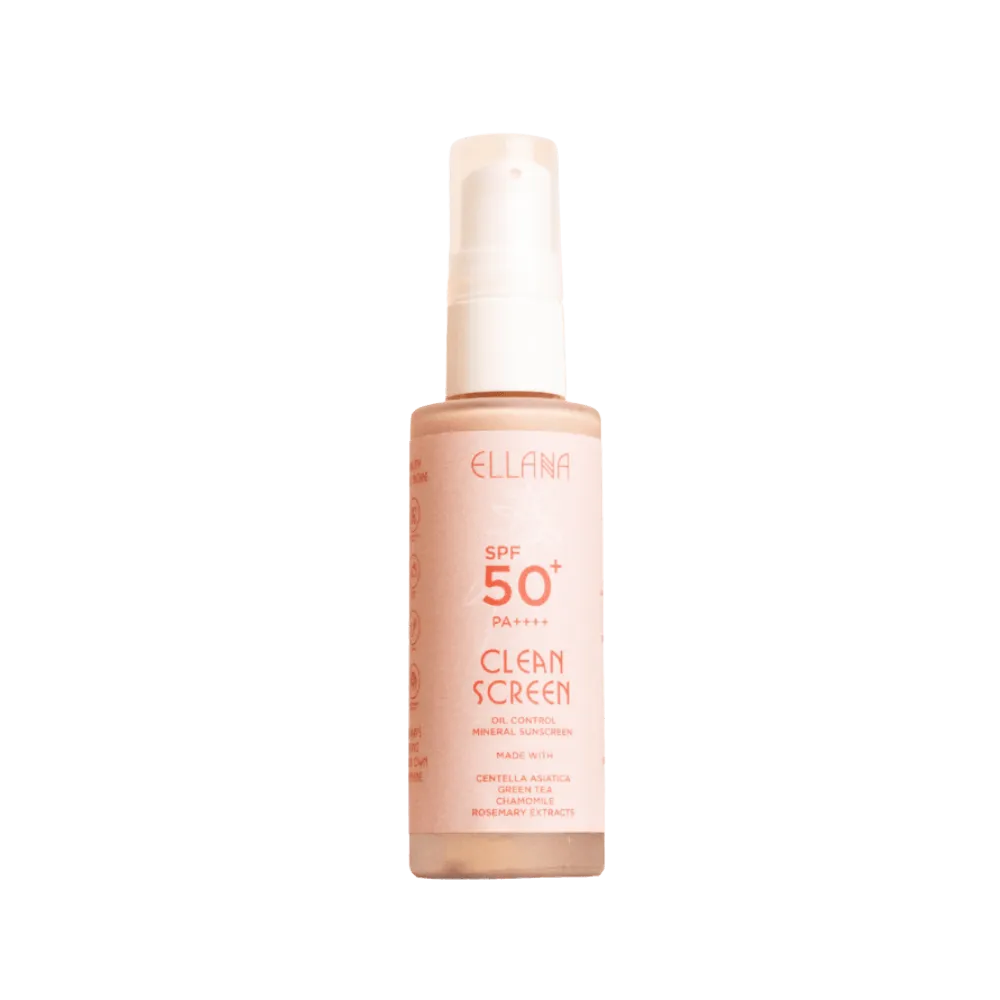 Ellana Minerals Clean Screen SPF 50  PA     Oil Control Mineral Sunscreen