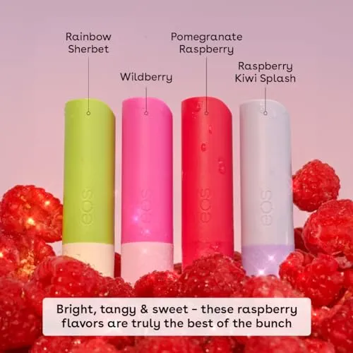 eos Lip Balm Gift Set- Razzle Dazzle, Limited-Edition Lip Moisturizer, Variety Pack, 0.14 oz, 4-Pack