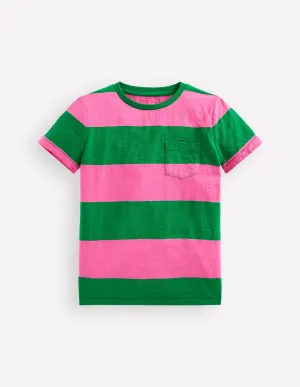 Everyday Short Sleeve T-Shirt-Sorbet Pink/ Rich Emerald