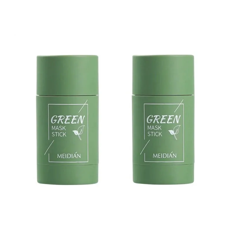 Green Tea Mask Stick Cleansing Face Clean Mask Mud Whitening Moisturizing Purifying Face Masks Clay Stick Oil Control Skin Care