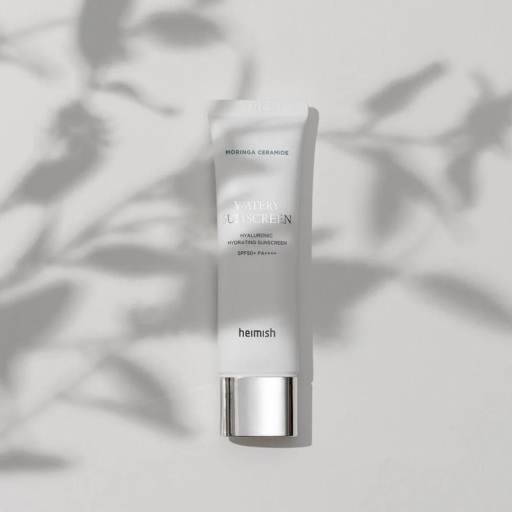 heimish Moringa Ceramide Hyaluronic Hydrating Watery Sunscreen SPF 50  PA     50ml