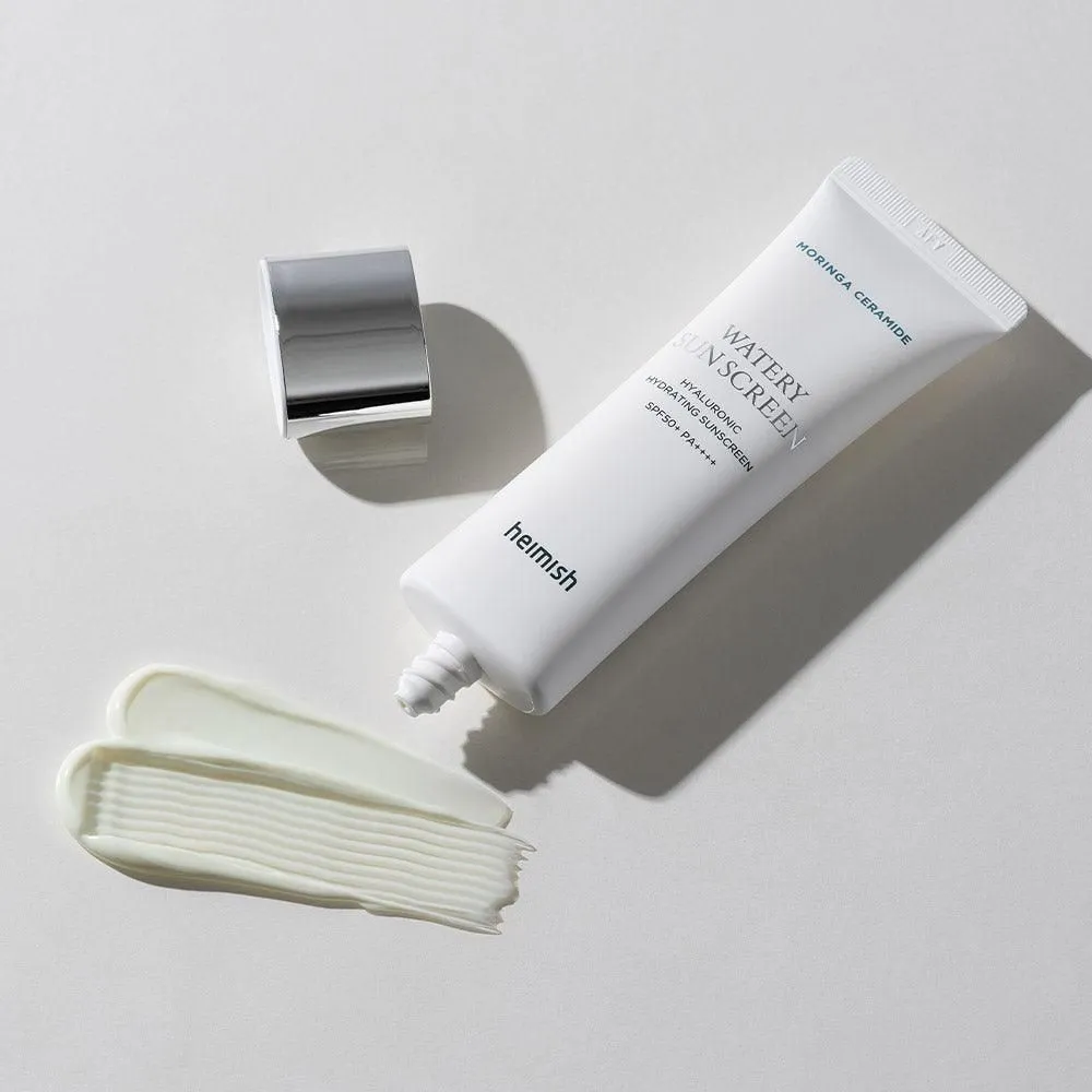 heimish Moringa Ceramide Hyaluronic Hydrating Watery Sunscreen SPF 50  PA     50ml