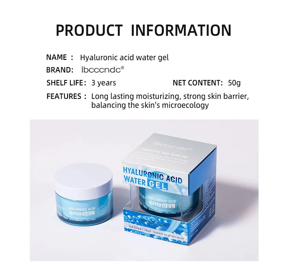 Hydro Boost Face Moisturizer with Hyaluronic Acid for Dry Skin Oil-Free and Non-Comedogenic Water Gel Face Lotion