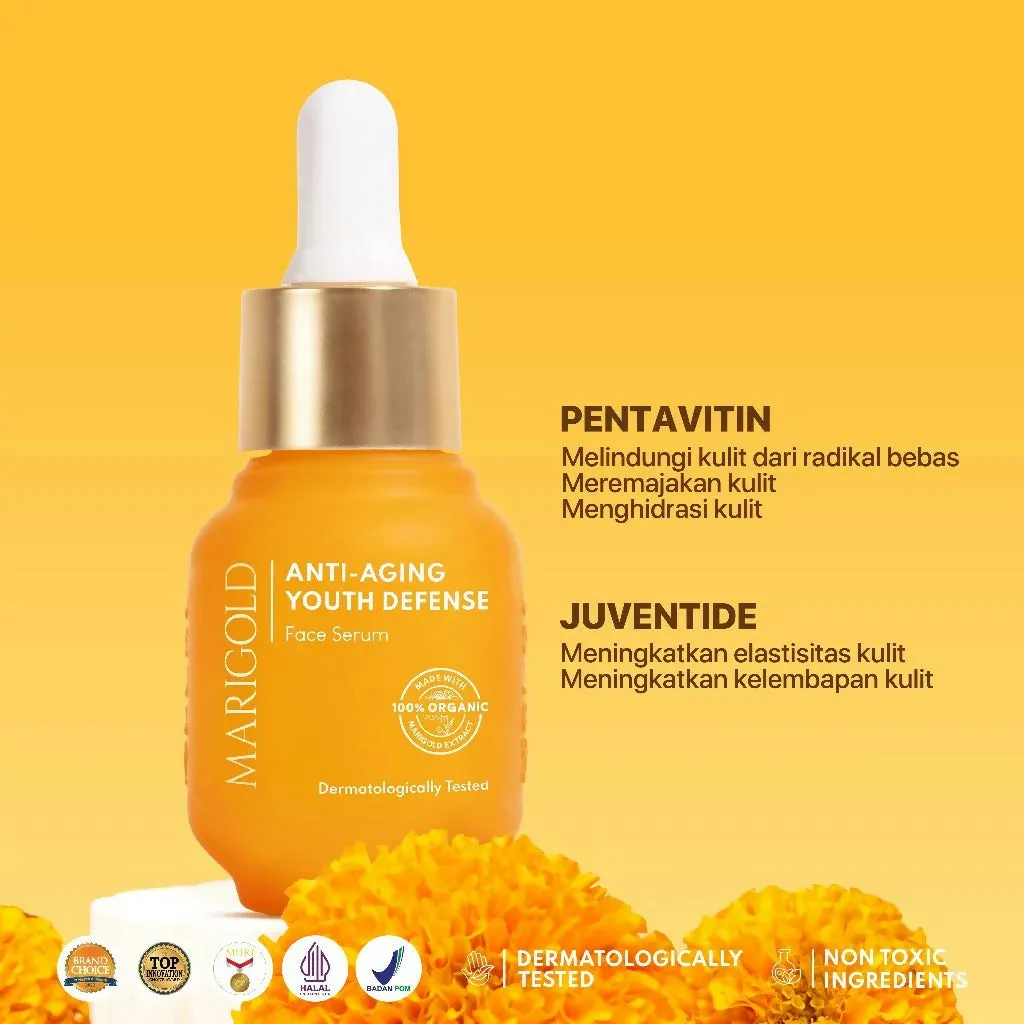 NPURE Marigold anti-Aging Youth Defense Face Serum / Anti Aging Serum / Serum Wajah Anti Aging Flek Hitam