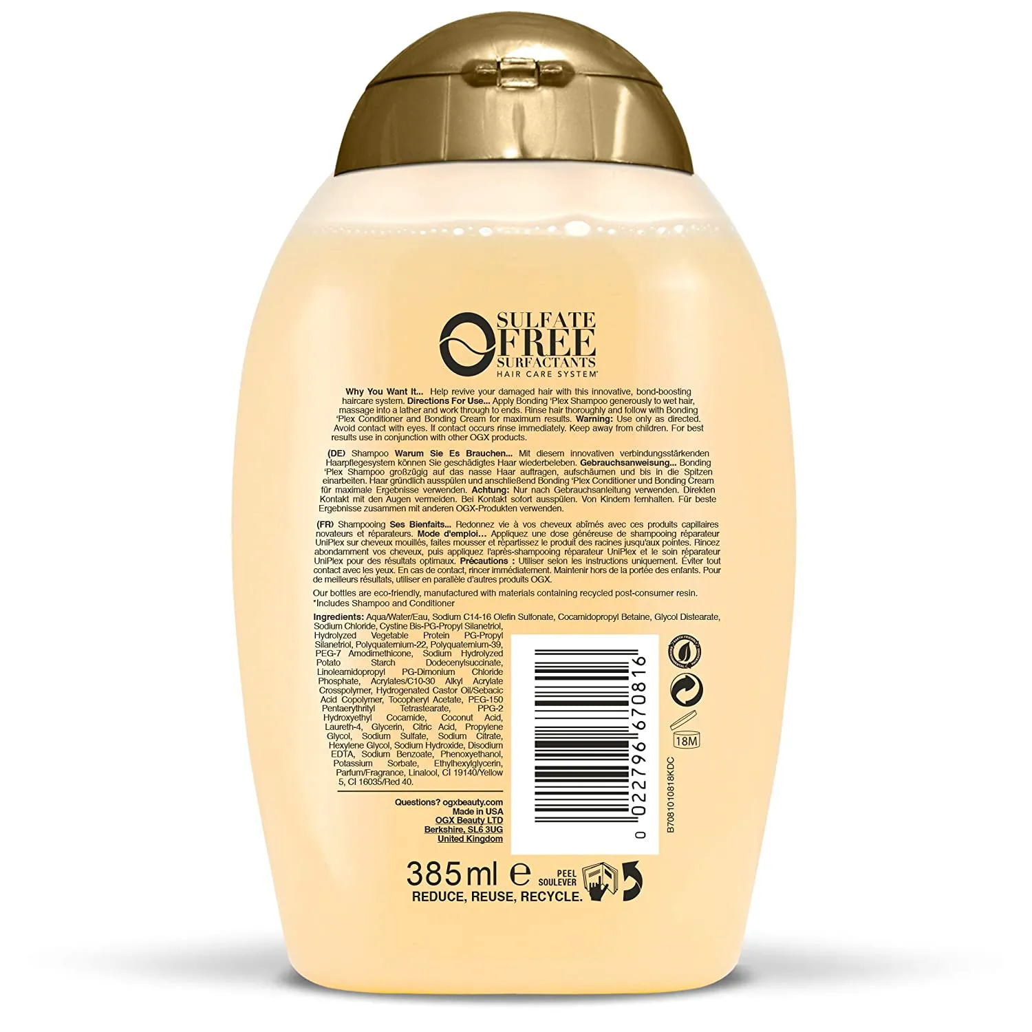 Ogx Restoring   Bonding Plex Cream