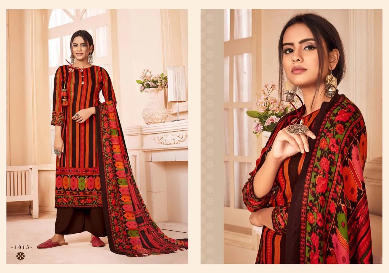 Refreshing Trendz Presents Itrana Pure Pashmina Printed Fancy Designer Salwar Kameez