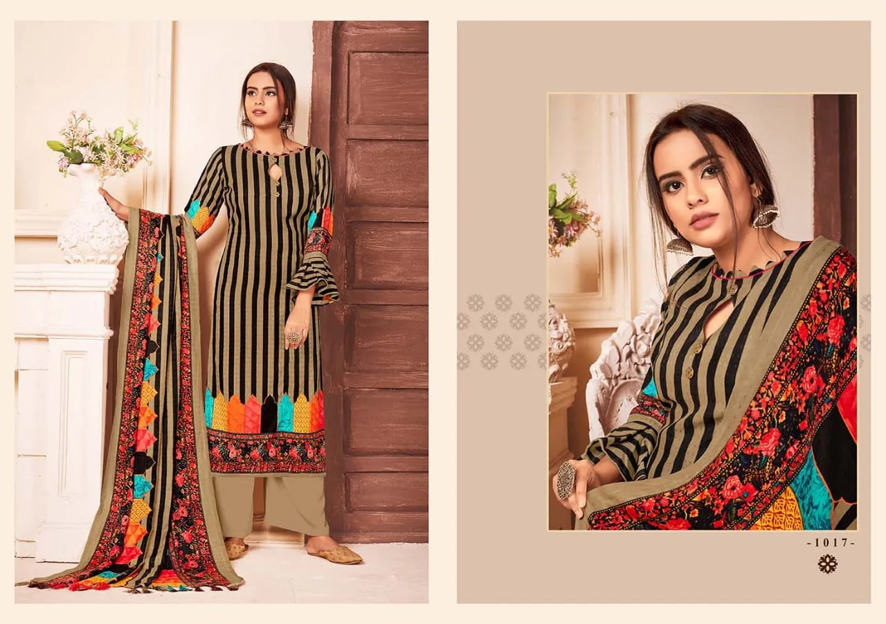 Refreshing Trendz Presents Itrana Pure Pashmina Printed Fancy Designer Salwar Kameez
