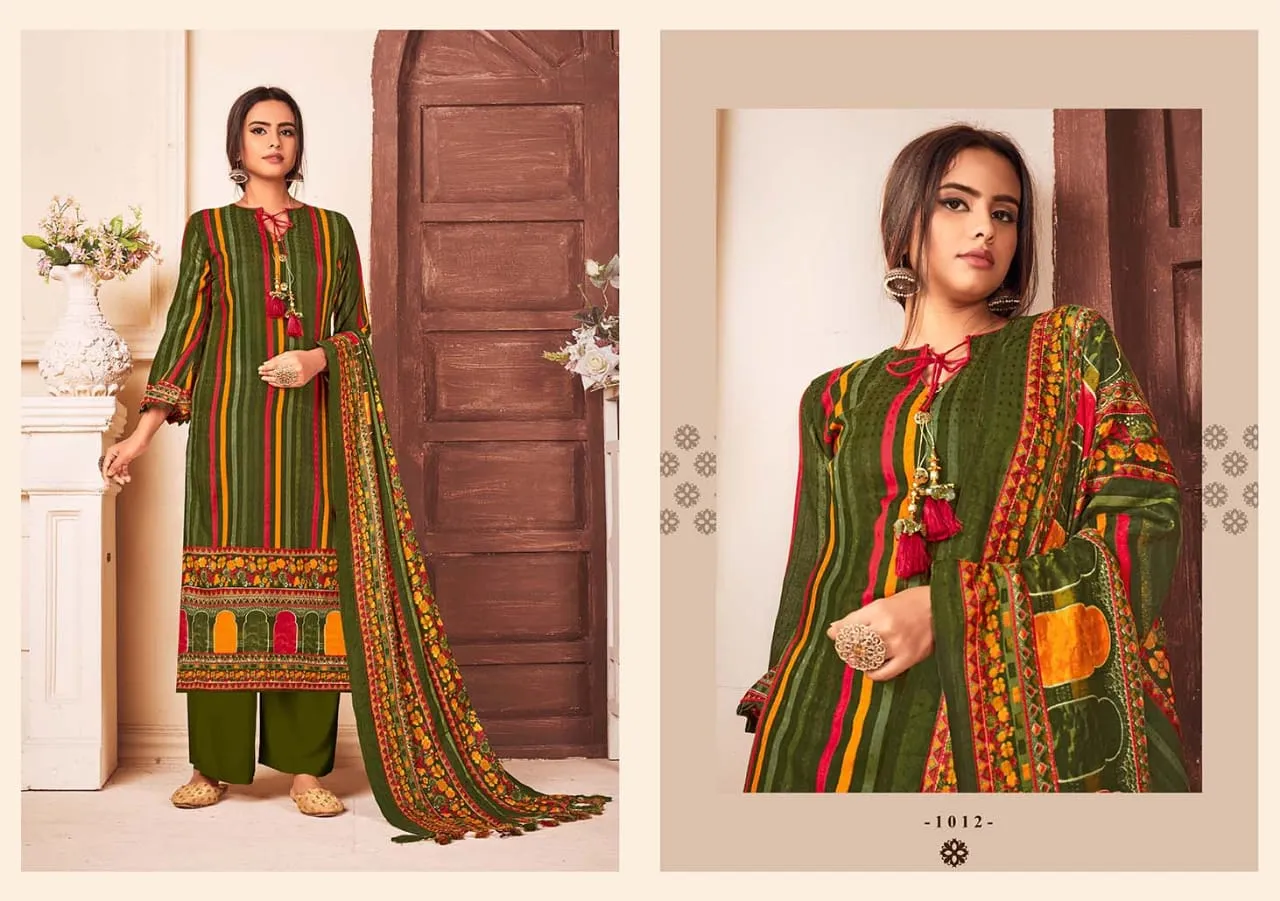 Refreshing Trendz Presents Itrana Pure Pashmina Printed Fancy Designer Salwar Kameez