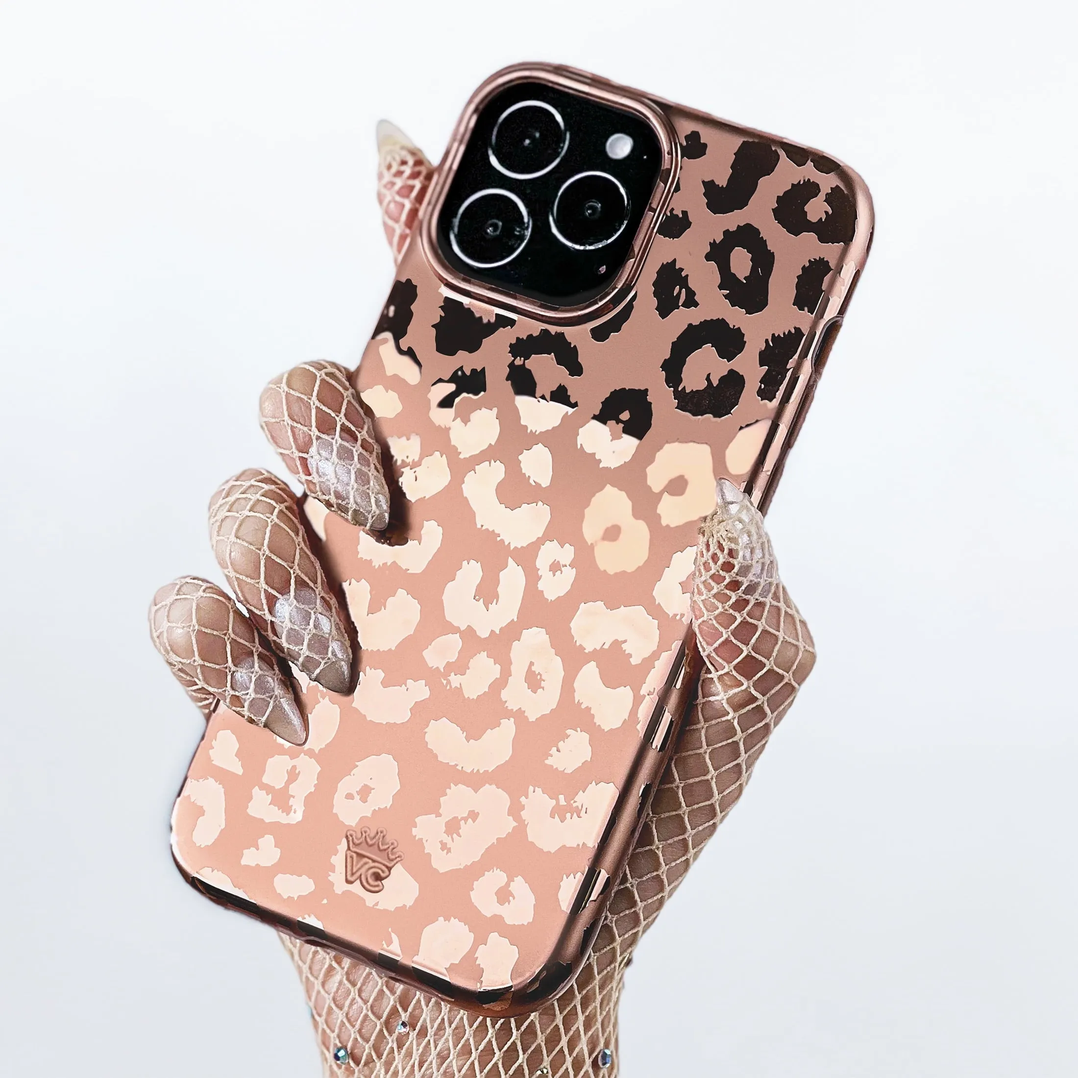 Velvet Caviar iPhone 15 Pro Max Case MagSafe Compatible - Cute Protective Phone Cases for Women - Bronze Chrome Leopard