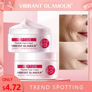 VIBRANT GLAMOUR Collagen Pure Face Cream Anti Aging Wrinkle Lift Firming Anti Acne Whitening Moisturizing Nourish For Women 1pcs